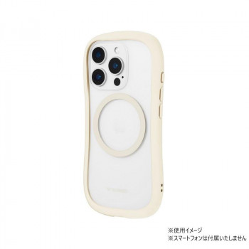 iPhone16 Pro　ViAMO Charge　ガラスケース　ミルクホワイト　LN-IP24VMCLWH