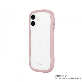 iPhone16 Plus　ViAMO freely　耐衝撃ガラスケース　ダスティピンク　LN-IA24VMFPK