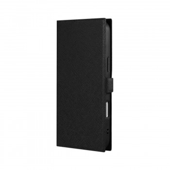 iPhone16 ProMax　BOOK SLIM＆LITE　PUレザー手帳ケース　ブラック　LN-IL24BSLBK