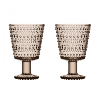 （A） Iittala カステヘルミ ユニバーサルグラス ペア リネン 1051136