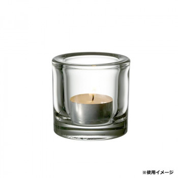 （A） Iittala キビ キャンドルホルダー クリア 1007068