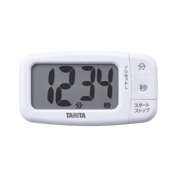 TANITA タニタ 抗菌でか見えタイマー ココナッツホワイト TD-430WH