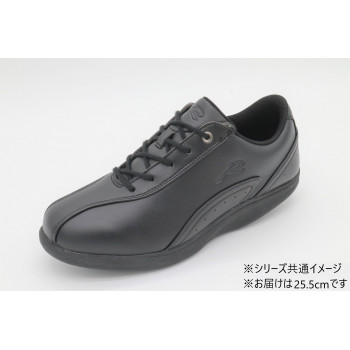 ウォーキングシューズ ロシオ RD スムースブラック 25.5cm