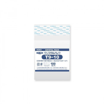 シモジマ HEIKO(ヘイコー) 006742400 クリスタルパック T 9-10 100枚