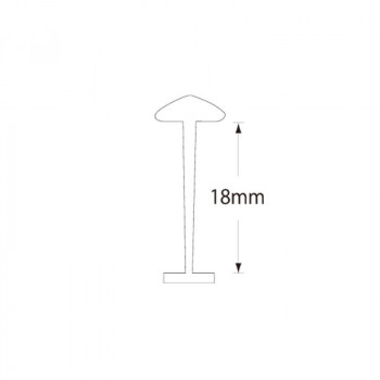 シモジマ HEIKO(ヘイコー) 003736202 ヘイコー タグピン スタンダード 18mm 10000本入 1箱