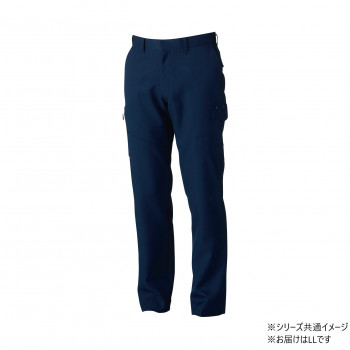 桑和 9668-98 カーゴパンツ(ノータック.脇ゴム) LLサイズ ネイビー(1) SOWA