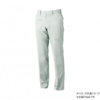 桑和 9669-99 スラックス(ノータック.脇ゴム) 4Lサイズ シルバーグレー(22) SOWA