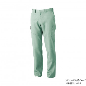 桑和 9668-98 カーゴパンツ(ノータック.脇ゴム) Mサイズ モスグリーン(107) SOWA