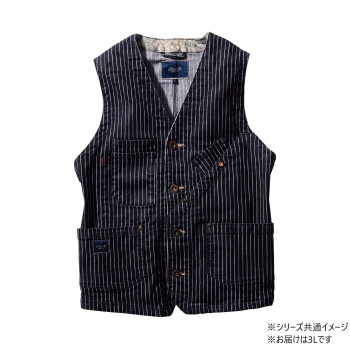 桑和 1472-06 ベスト 3Lサイズ ストライプ(910) Dandy Dad