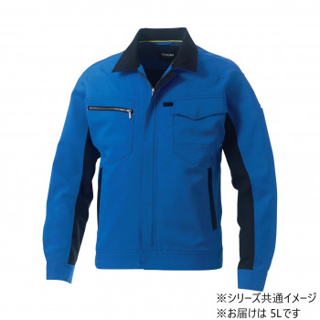 桑和 962 長袖ブルゾン 5Lサイズ ブルー(8) SOWA
