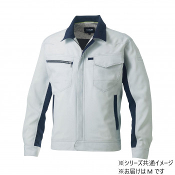 桑和 962 長袖ブルゾン Mサイズ シルバーグレー(22) SOWA
