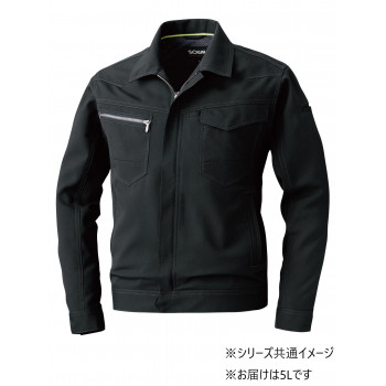 桑和 963 長袖ブルゾン 5Lサイズ ブラック(4) SOWA