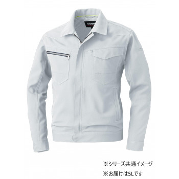 桑和 963 長袖ブルゾン 5Lサイズ シルバーグレー(22) SOWA