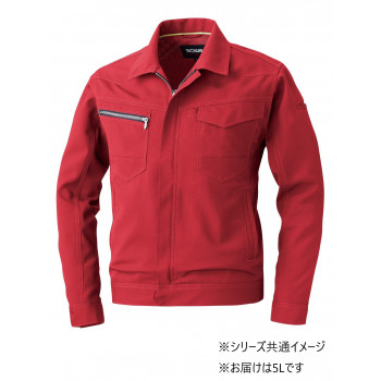 桑和 963 長袖ブルゾン 5Lサイズ レッド(43) SOWA