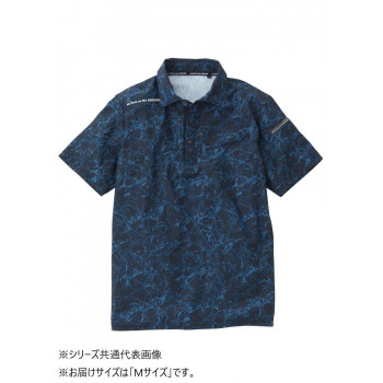 桑和 0395-51 半袖ポロシャツ Mサイズ ネイビー(1)