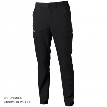 桑和 3478-08 カーゴパンツ Sサイズ ブラック(4)
