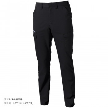 桑和 3478-08 カーゴパンツ LLサイズ ブラック(4)