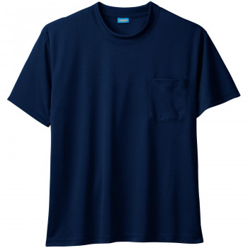桑和 50381 半袖Tシャツ(胸ポケット付き) Lサイズ ネイビー(1) SOWA