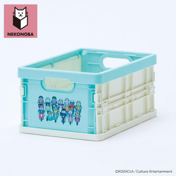 NEKONOBA　折りたたみミニコンテナ MOTOR CATS　約19×14×10cm
