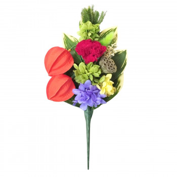 お供え用　四季仏花　プリザーブドフラワー　ほおずき　C38435
