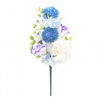 お供え用　CT触媒加工仏花　アーティフィシャルフラワー　花菜(かな)　ブルー　C34150