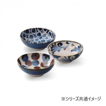 Brush Blue 筆青 めん丼3客揃 7-2065