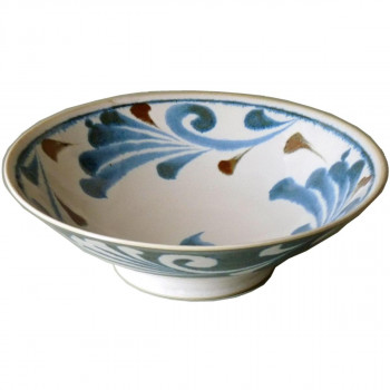Brush Blue 唐草 サラダめん鉢 MN-857