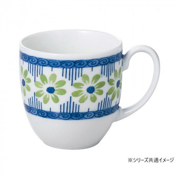 Table Talk Presents グリーンフラワー マグカップ PF-292
