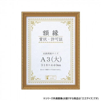 大仙　賞状額　金消　PET　三三　箱入　33J041E4900