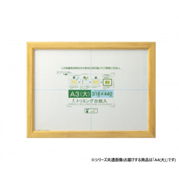 大仙　賞状額　カノエ　PET　箱入　A4(大)　ナチュラル　33J635E2500