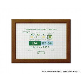 大仙　賞状額　カノエ　PET　箱入　B4(大)　ブラウン　33J635E2901
