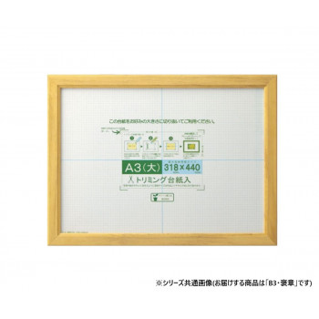 大仙　賞状額　カノエ　PET　箱入　B3・褒章　ナチュラル　33J635E4000