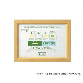 大仙　賞状額　OAカノエ　PET　箱入　A3　ナチュラル　33J635E6300