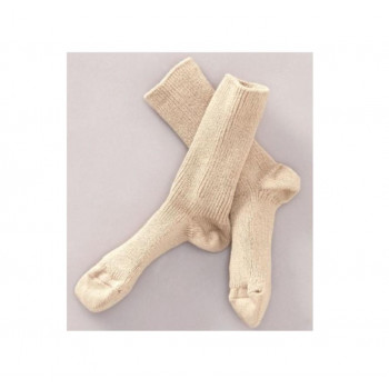 ハヤブサ ゆるリブソックス　綿 サンドベージュ 約22cm～26cm YB0001-23-21
