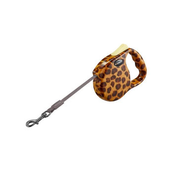 ルークラン ドッグネス 伸縮リード モダン S レオパード ペット用品