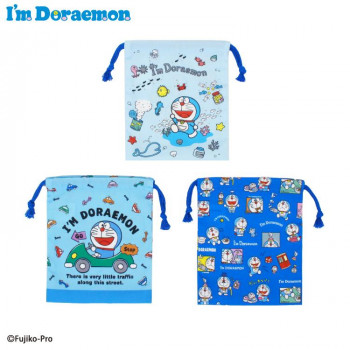 巾着S3枚セット I'm Doraemon 129700