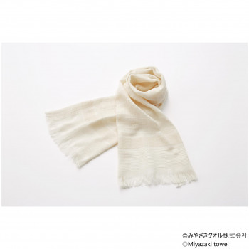 みやざきタオル 今治マフラー オリジナル 140cm×34cm No.19 きなり