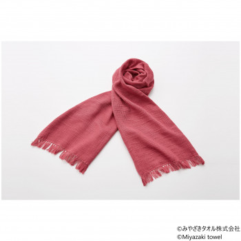 みやざきタオル 今治マフラー スラブ 160cm×34cm No.23 あかむらさき