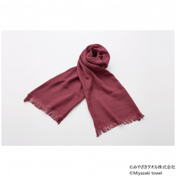 みやざきタオル 今治マフラー シーズン 160cm×34cm No.4 エンジ