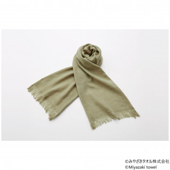 みやざきタオル 今治マフラー シーズン 160cm×34cm No.15 カーキ