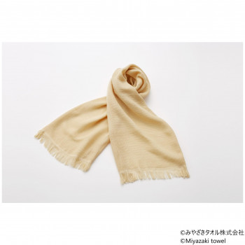 みやざきタオル 今治マフラー シーズン 160cm×34cm No.17 ライトベージュ