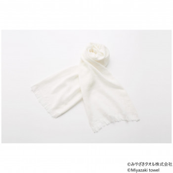 みやざきタオル 今治マフラー シーズン 160cm×34cm No.36 ホワイト