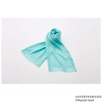 みやざきタオル 今治マフラー エコ 160cm×34cm No.6 スカイブルー