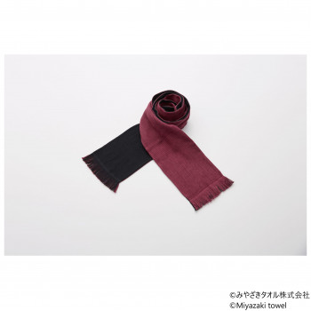 みやざきタオル 今治マフラー イロアソビ 160cm×14cm No.4 エンジ