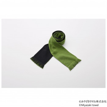 みやざきタオル 今治マフラー イロアソビ 160cm×14cm No.21 アップルグリーン