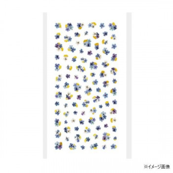 TSUMEKIRA(ツメキラ) ネイルシール(ジェル専用) noble ドライフラワーと金箔3 ブルー NO-DFG-003
