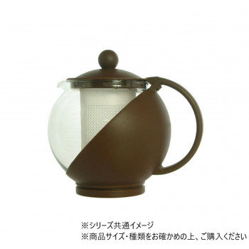 COLOREDティーサーバー茶こし付 ブラウン 703206