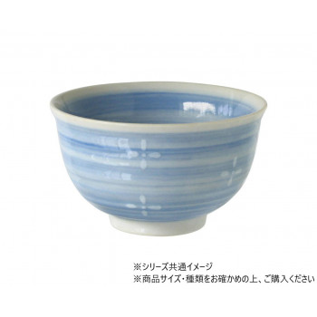 小花　茶碗 ブルー 403601