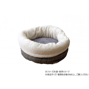 バラン ペットクッション 折曲ラウンドM 40×40cm グレー 1410320136222