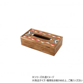 ボーン ティッシュケース レッド＆ブラック 12824862025